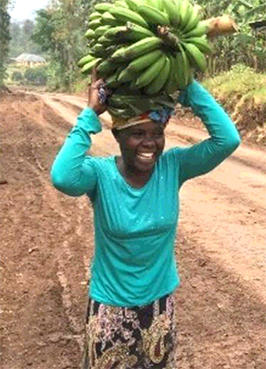 Woman with bananas