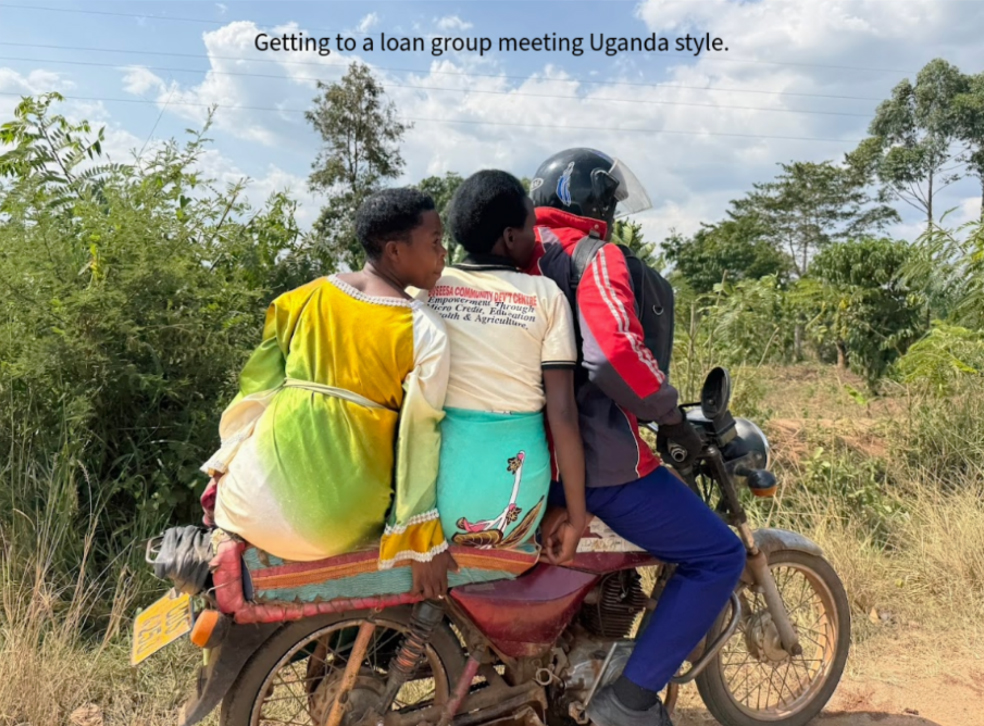 Getting to a Loan Group Meeting Uganda Style